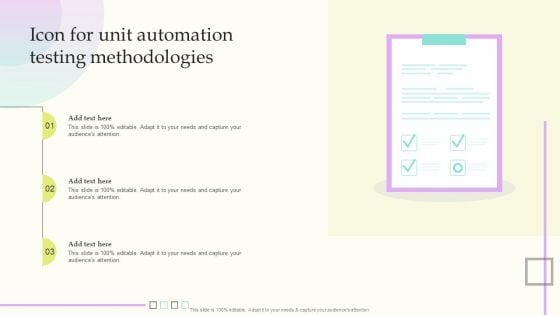 Icon For Unit Automation Testing Methodologies Rules PDF