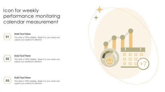 Icon For Weekly Performance Monitoring Calendar Measurement Designs PDF