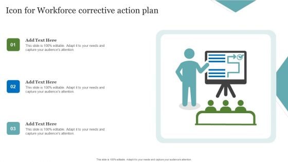 Icon For Workforce Corrective Action Plan Clipart PDF