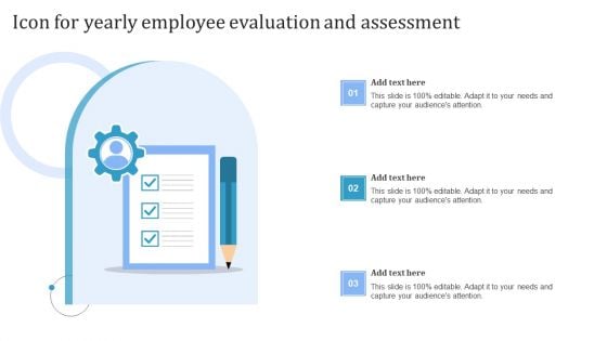 Icon For Yearly Employee Evaluation And Assessment Sample PDF