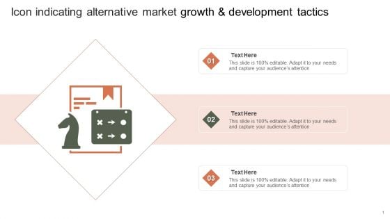 Icon Indicating Alternative Market Growth And Development Tactics Introduction PDF