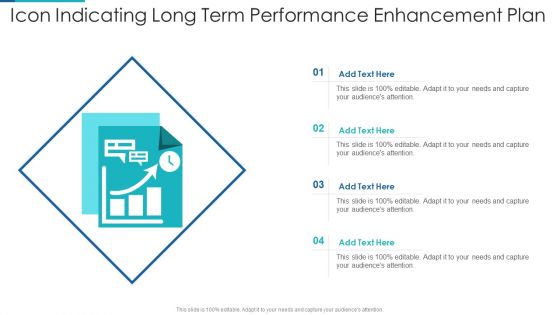 Icon Indicating Long Term Performance Enhancement Plan Pictures PDF