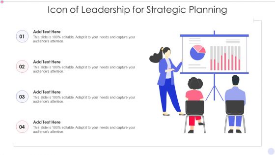 Icon Of Leadership For Strategic Planning Ideas PDF