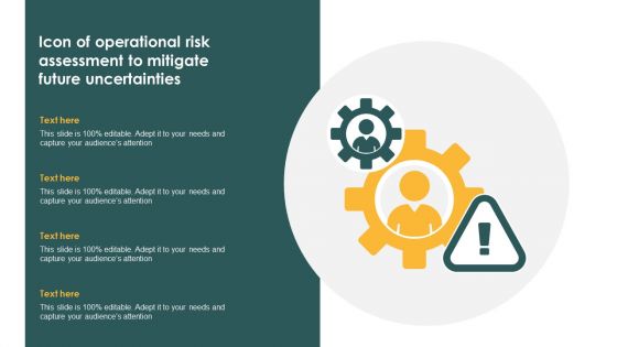 Icon Of Operational Risk Assessment To Mitigate Future Uncertainties Rules PDF