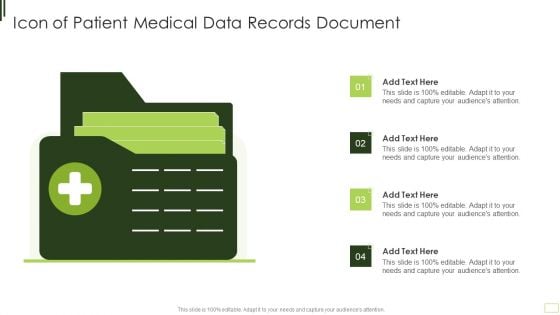 Icon Of Patient Medical Data Records Document Sample PDF