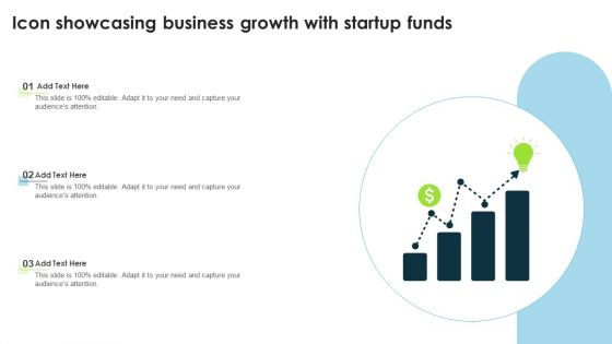 Icon Showcasing Business Growth With Startup Funds Guidelines PDF