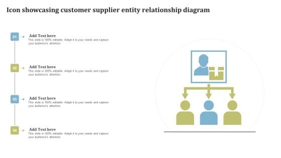 Icon Showcasing Customer Supplier Entity Relationship Diagram Mockup PDF