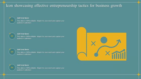 Icon Showcasing Effective Entrepreneurship Tactics For Business Growth Sample PDF