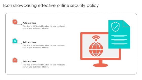 Icon Showcasing Effective Online Security Policy Topics PDF