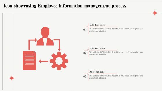 Icon Showcasing Employee Information Management Process Formats PDF