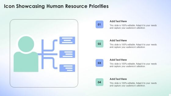 Icon Showcasing Human Resource Priorities Clipart PDF