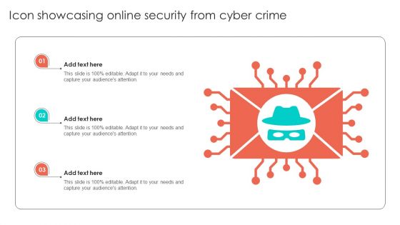 Icon Showcasing Online Security From Cyber Crime Clipart PDF