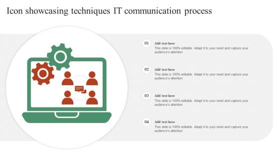 Icon Showcasing Techniques IT Communication Process Guidelines PDF