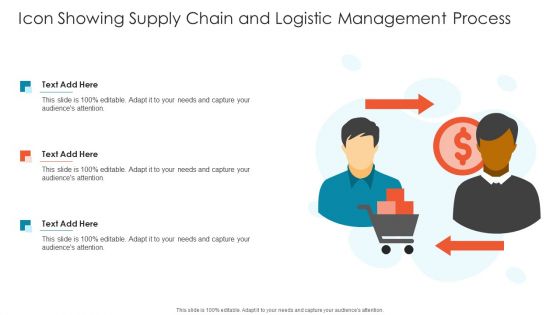 Icon Showing Supply Chain And Logistic Management Process Inspiration PDF