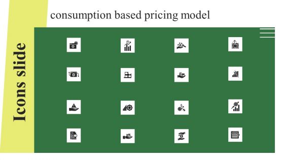 Icon Slide Consumption Based Pricing Model Background PDF