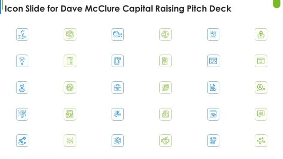 Icon Slide For Dave Mcclure Capital Raising Pitch Deck Diagrams PDF