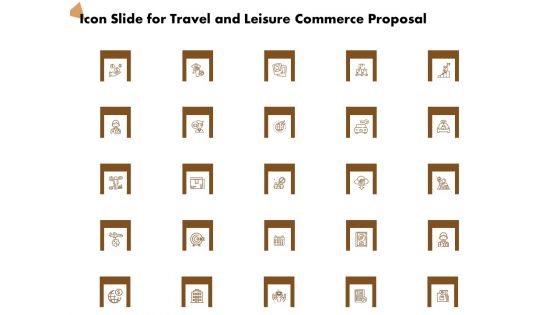 Icon Slide For Travel And Leisure Commerce Proposal Ppt Professional Graphic Images PDF