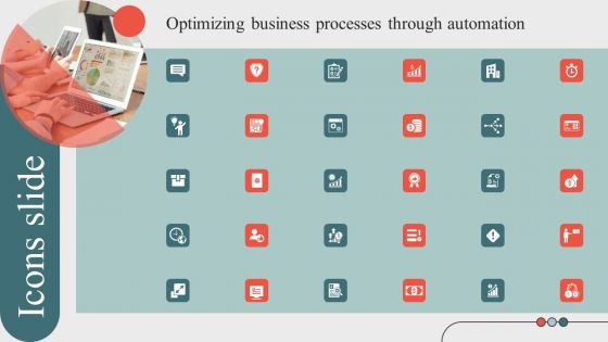 Icon Slide Optimizing Business Processes Through Automationoptimizing Business Processes Through Automation Microsoft PDF