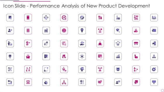 Icon Slide Performance Analysis Of New Product Development Microsoft PDF