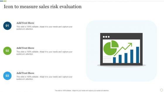 Icon To Measure Sales Risk Evaluation Professional PDF