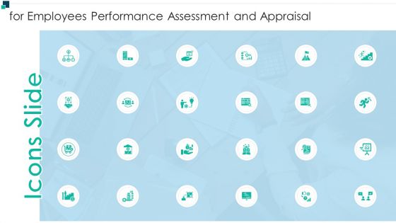 Icons For Employees Performance Assessment And Appraisal Clipart PDF