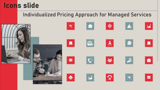 Icons Individualized Pricing Approach For Managed Services Brochure PDF