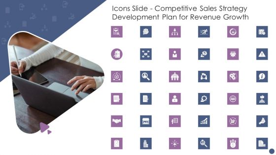 Icons Slide Competitive Sales Strategy Development Plan For Revenue Growth Introduction PDF
