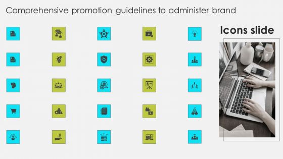 Icons Slide Comprehensive Promotion Guidelines To Administer Brand Download PDF