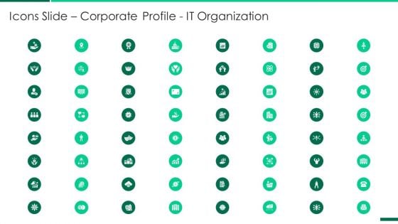 Icons Slide Corporate Profile IT Organization Slides PDF