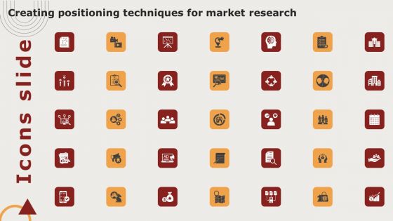 Icons Slide Creating Positioning Techniques For Market Research Slides PDF