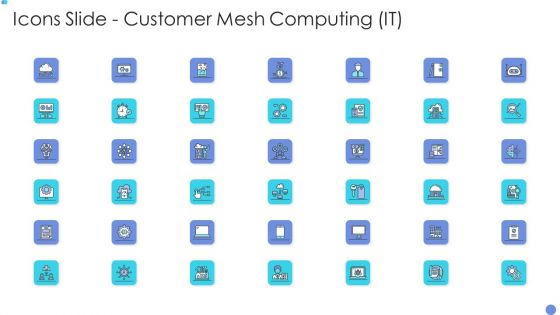 Icons Slide Customer Mesh Computing It Graphics PDF