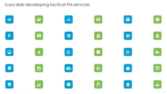 Icons Slide Developing Tactical Fm Services Themes PDF