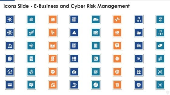 Icons Slide E Business And Cyber Risk Management Ppt Layouts Graphics Download PDF