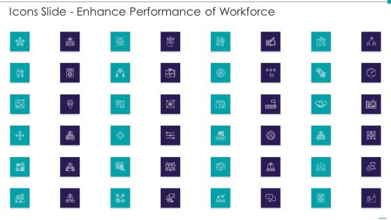 Icons Slide Enhance Performance Of Workforce Brochure PDF