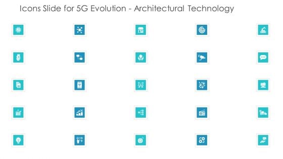 Icons Slide For 5G Evolution Architectural Technology Slides PDF