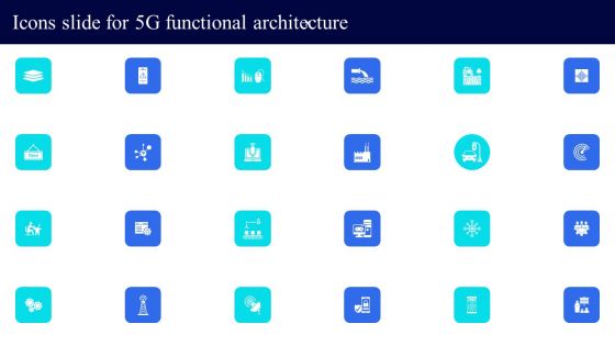 Icons Slide For 5G Functional Architecture Microsoft PDF