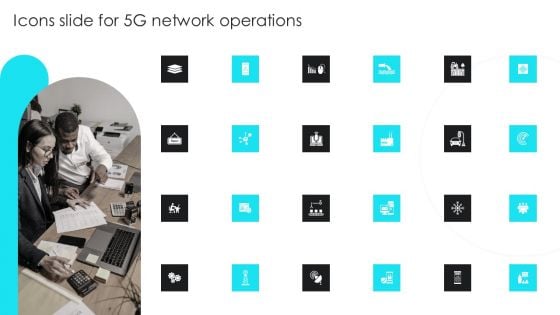 Icons Slide For 5G Network Operations Summary PDF