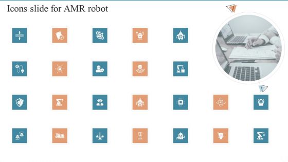 Icons Slide For AMR Robot Ppt PowerPoint Presentation File Professional PDF