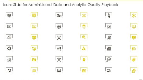 Icons Slide For Administered Data And Analytic Quality Playbook Microsoft PDF