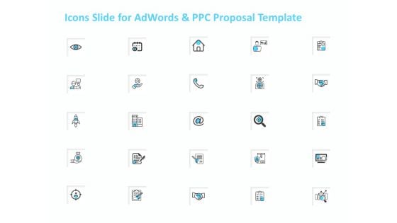 Icons Slide For Adwords And PPC Proposal Template Ppt Gallery Design Templates PDF