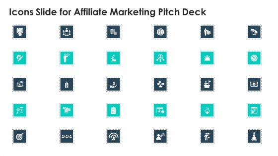 Icons Slide For Affiliate Marketing Pitch Deck Demonstration PDF