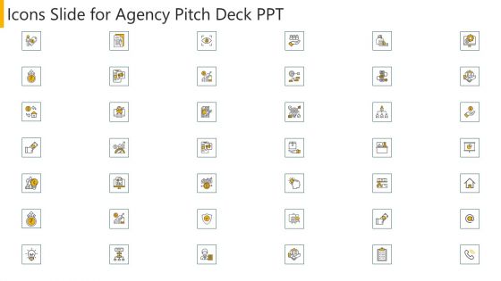 Icons Slide For Agency Pitch Deck Ppt Ppt Summary Aids PDF