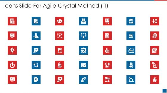 Icons Slide For Agile Crystal Method IT Microsoft PDF