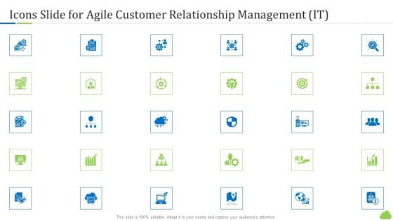 Icons Slide For Agile Customer Relationship Management It Demonstration PDF Icons Slide For Agile Customer Relationship Management It Demonstration PDF