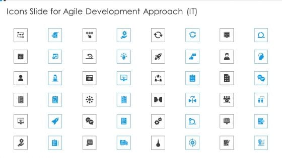 Icons Slide For Agile Development Approach IT Sample PDF