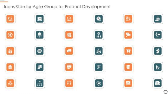 Icons Slide For Agile Group For Product Development Slides PDF