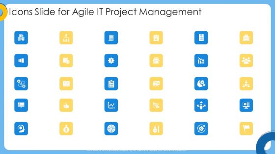 Icons Slide For Agile IT Project Management Ppt Model Guidelines PDF