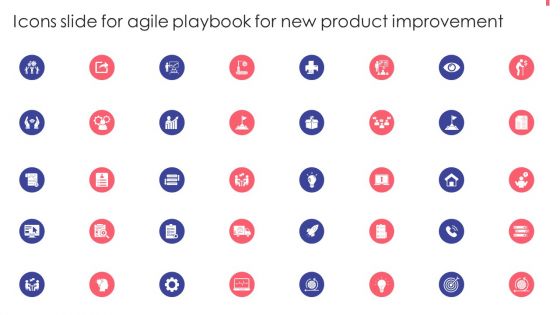 Icons Slide For Agile Playbook For New Product Improvement Demonstration PDF