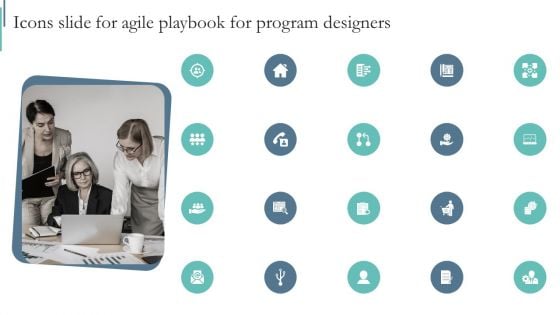 Icons Slide For Agile Playbook For Program Designers Ppt Pictures Format Ideas PDF