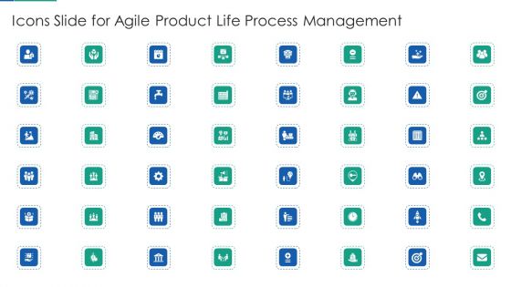 Icons Slide For Agile Product Life Process Management Professional PDF